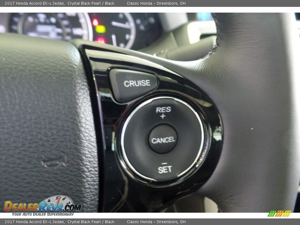 2017 Honda Accord EX-L Sedan Crystal Black Pearl / Black Photo #15