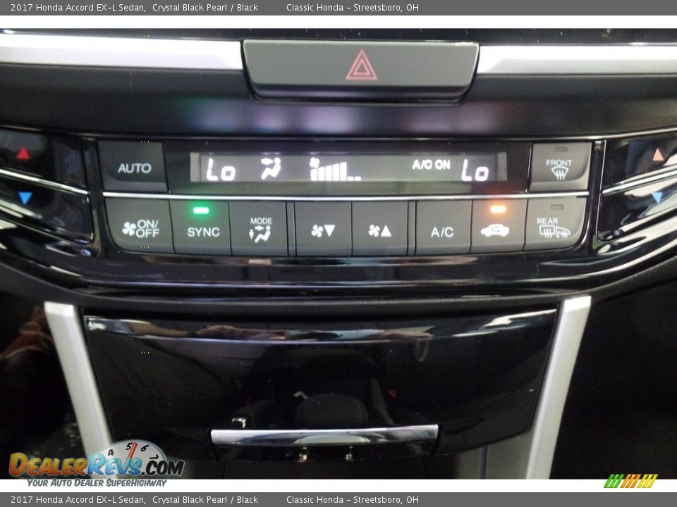 2017 Honda Accord EX-L Sedan Crystal Black Pearl / Black Photo #18