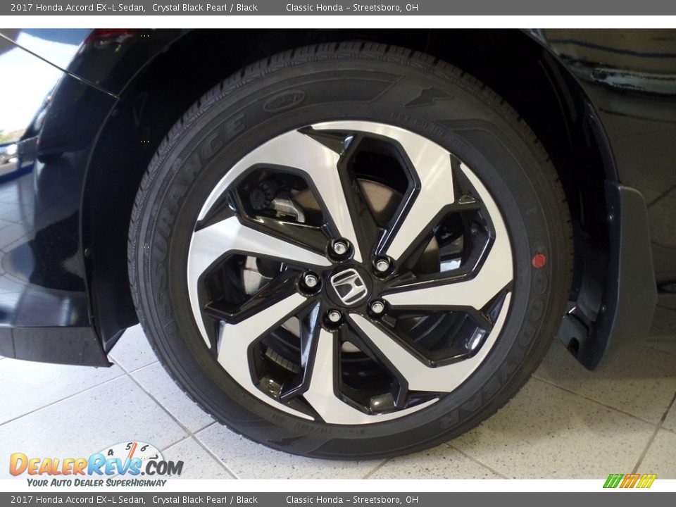 2017 Honda Accord EX-L Sedan Crystal Black Pearl / Black Photo #24