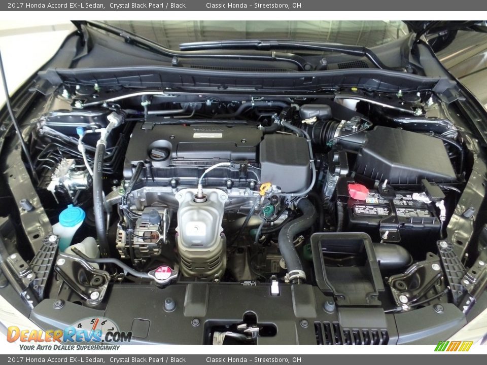 2017 Honda Accord EX-L Sedan Crystal Black Pearl / Black Photo #25