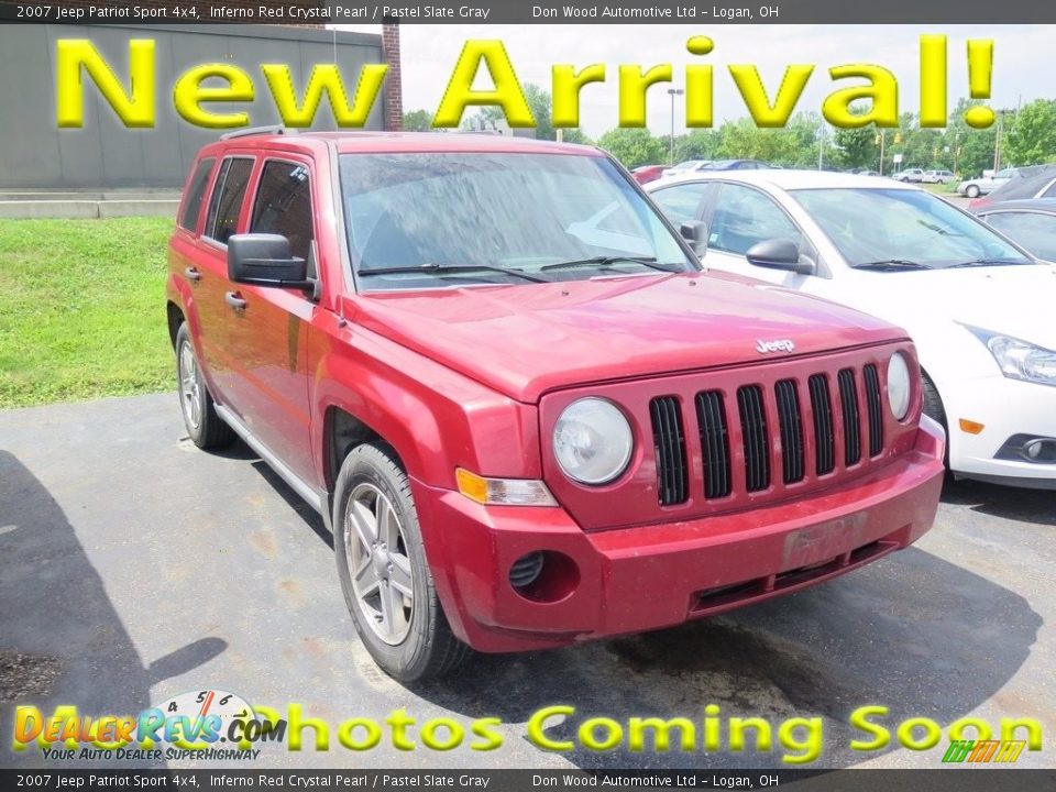 2007 Jeep Patriot Sport 4x4 Inferno Red Crystal Pearl / Pastel Slate Gray Photo #1