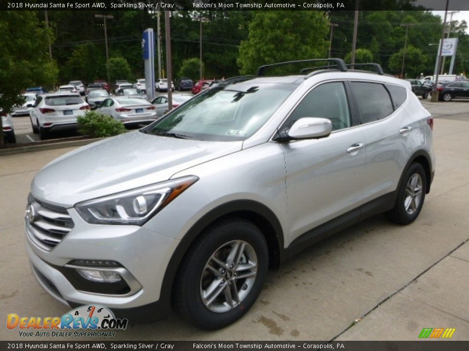 Front 3/4 View of 2018 Hyundai Santa Fe Sport AWD Photo #5