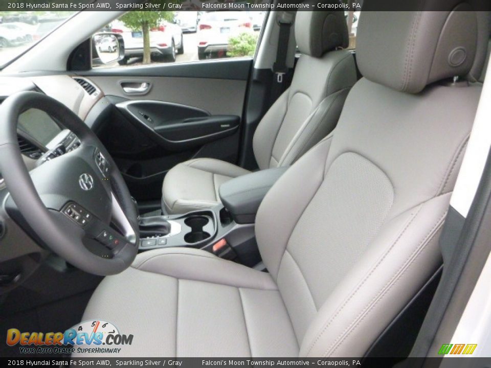 2018 Hyundai Santa Fe Sport AWD Sparkling Silver / Gray Photo #10