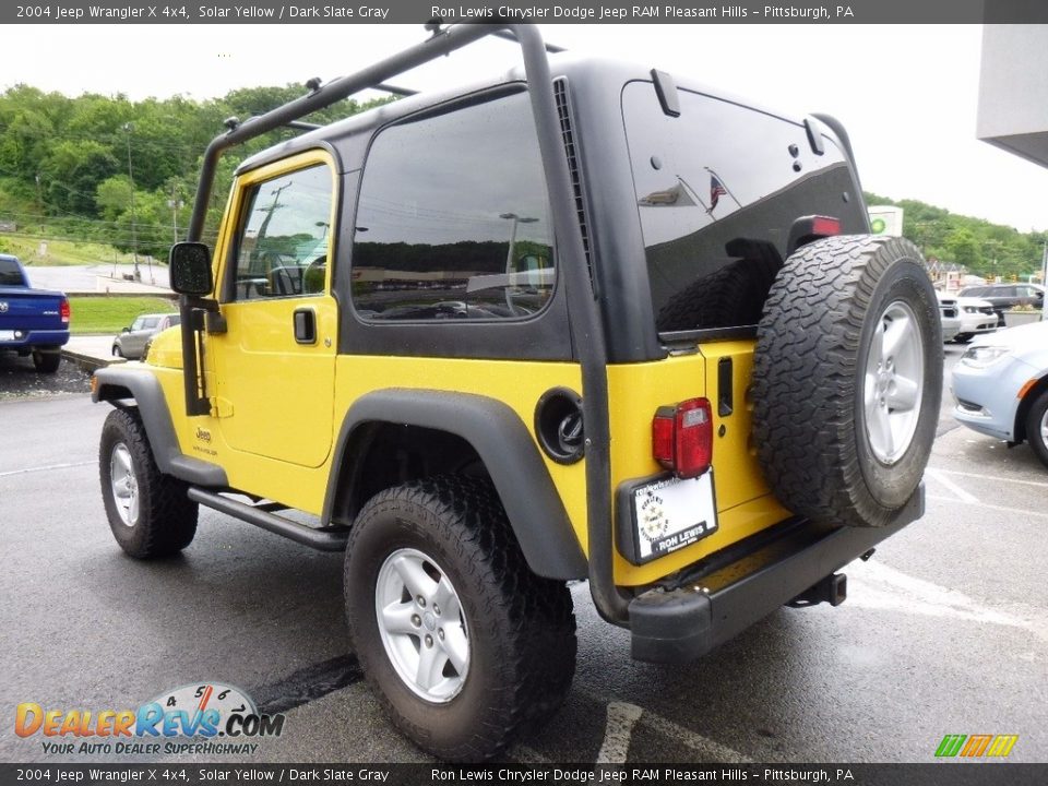 2004 Jeep Wrangler X 4x4 Solar Yellow / Dark Slate Gray Photo #3