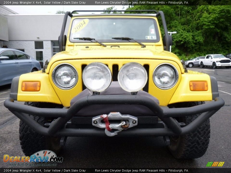 2004 Jeep Wrangler X 4x4 Solar Yellow / Dark Slate Gray Photo #10