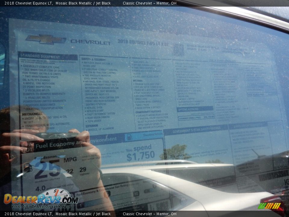 2018 Chevrolet Equinox LT Window Sticker Photo #6