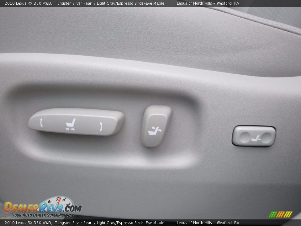 2010 Lexus RX 350 AWD Tungsten Silver Pearl / Light Gray/Espresso Birds-Eye Maple Photo #14