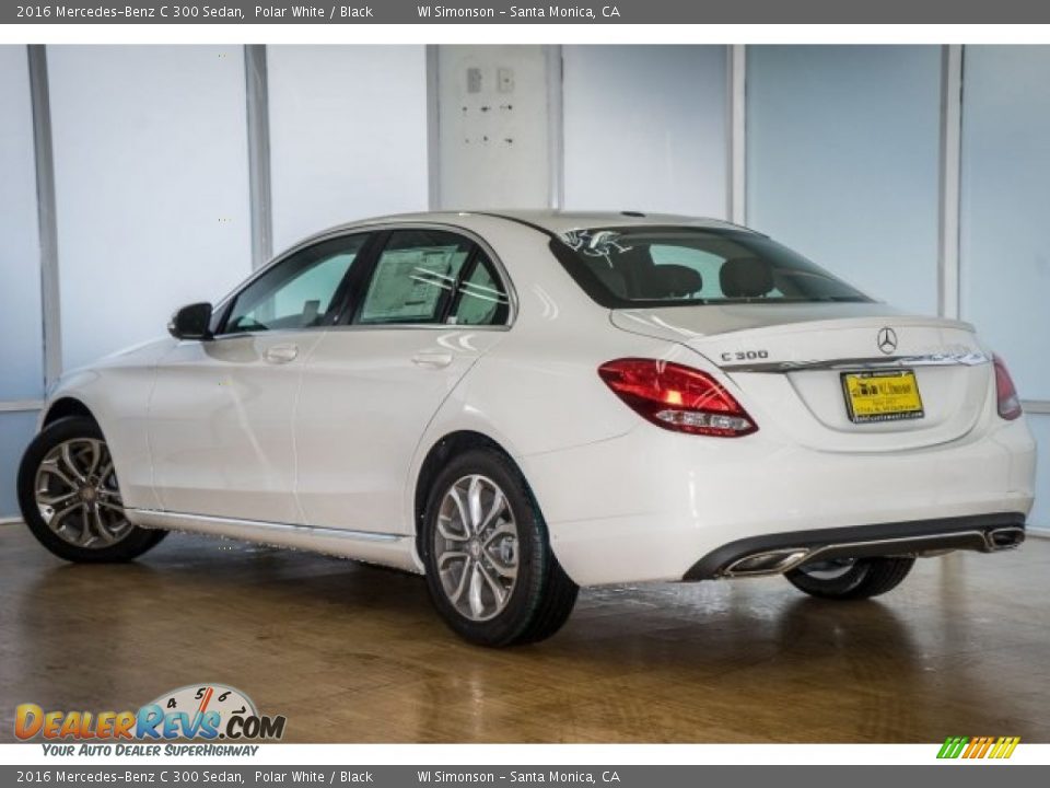 2016 Mercedes-Benz C 300 Sedan Polar White / Black Photo #3