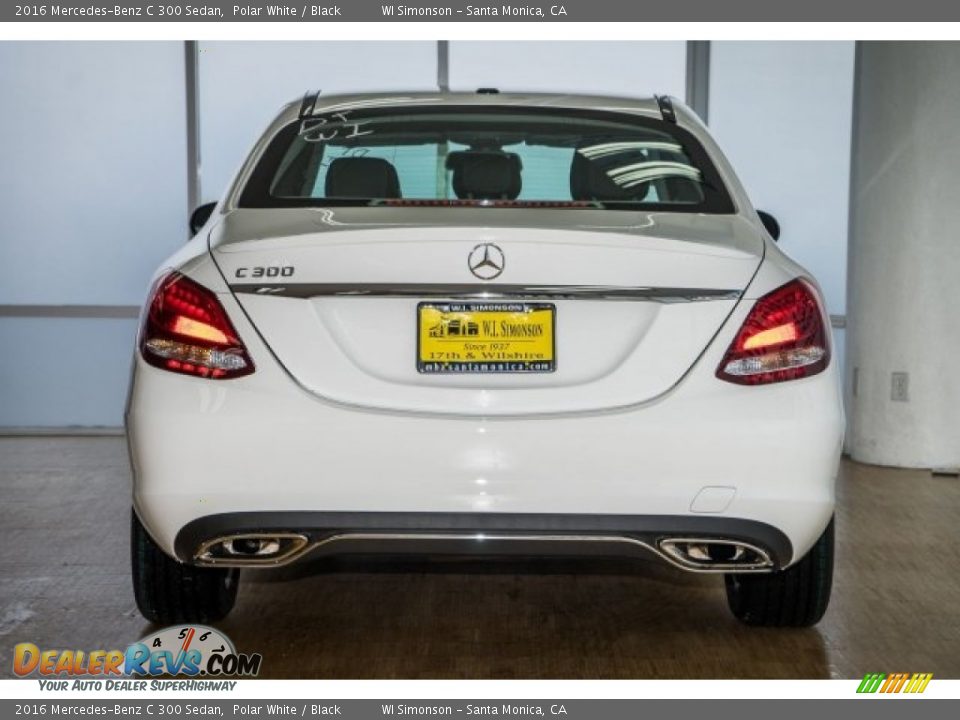 2016 Mercedes-Benz C 300 Sedan Polar White / Black Photo #4