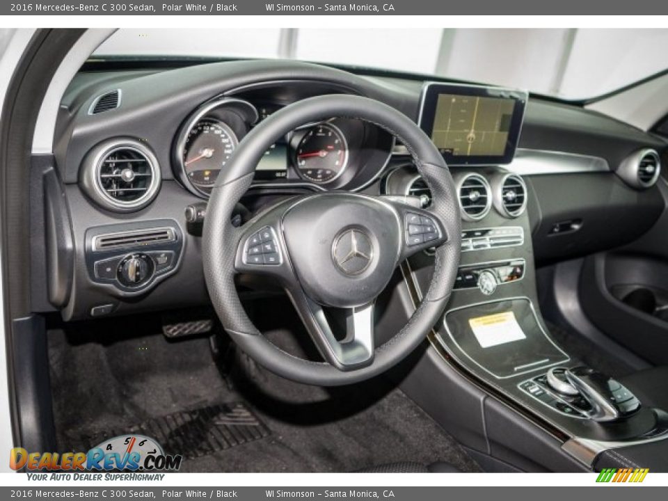 2016 Mercedes-Benz C 300 Sedan Polar White / Black Photo #5