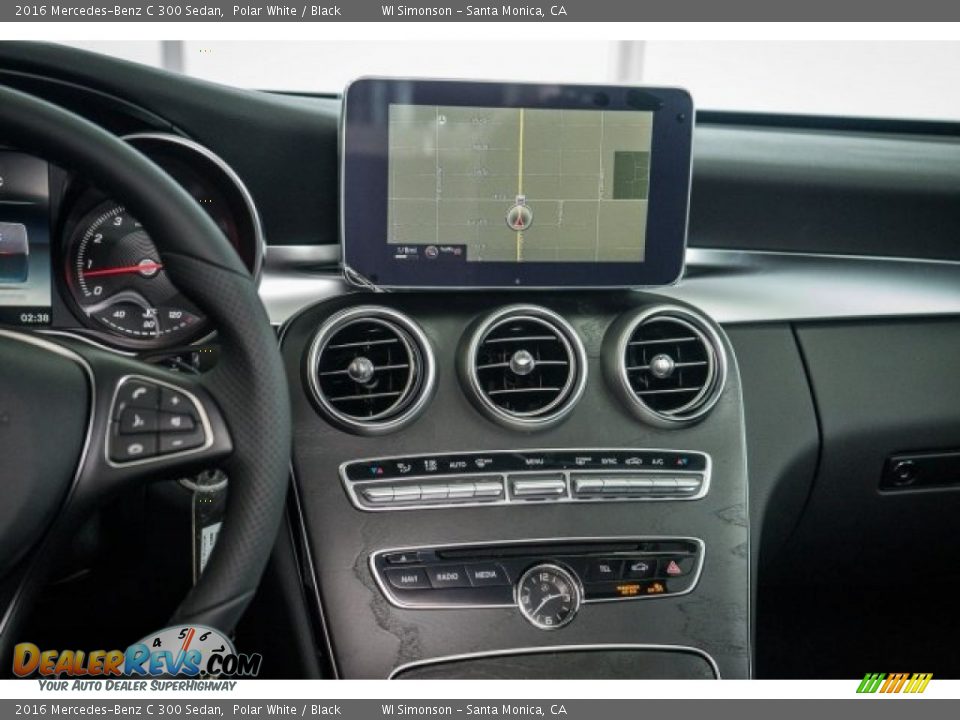 2016 Mercedes-Benz C 300 Sedan Polar White / Black Photo #7