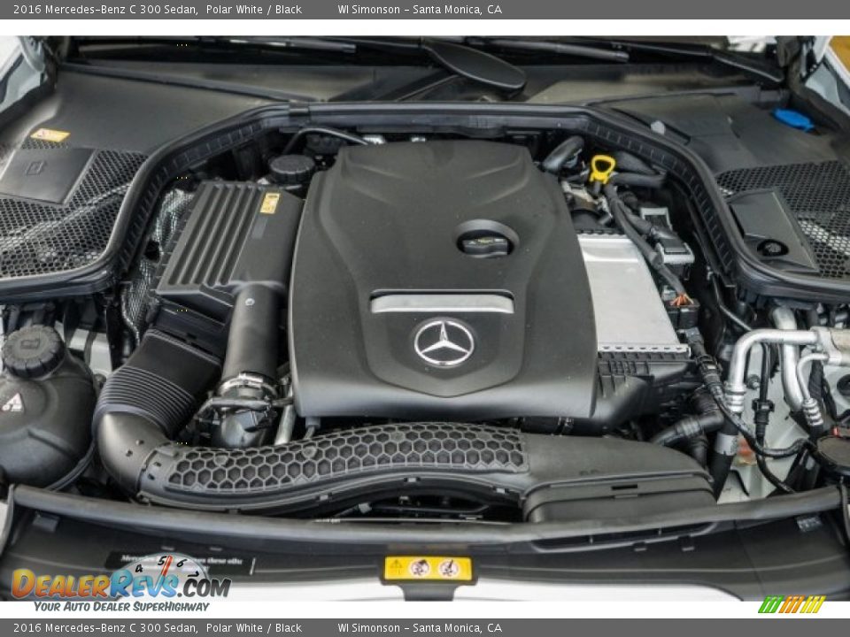 2016 Mercedes-Benz C 300 Sedan Polar White / Black Photo #9