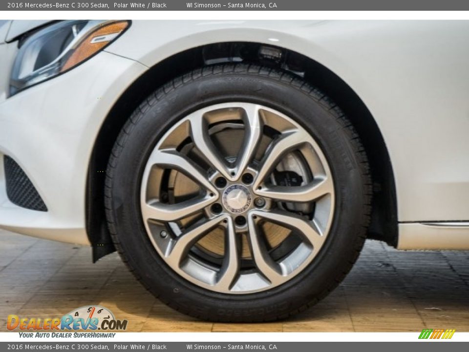 2016 Mercedes-Benz C 300 Sedan Polar White / Black Photo #10