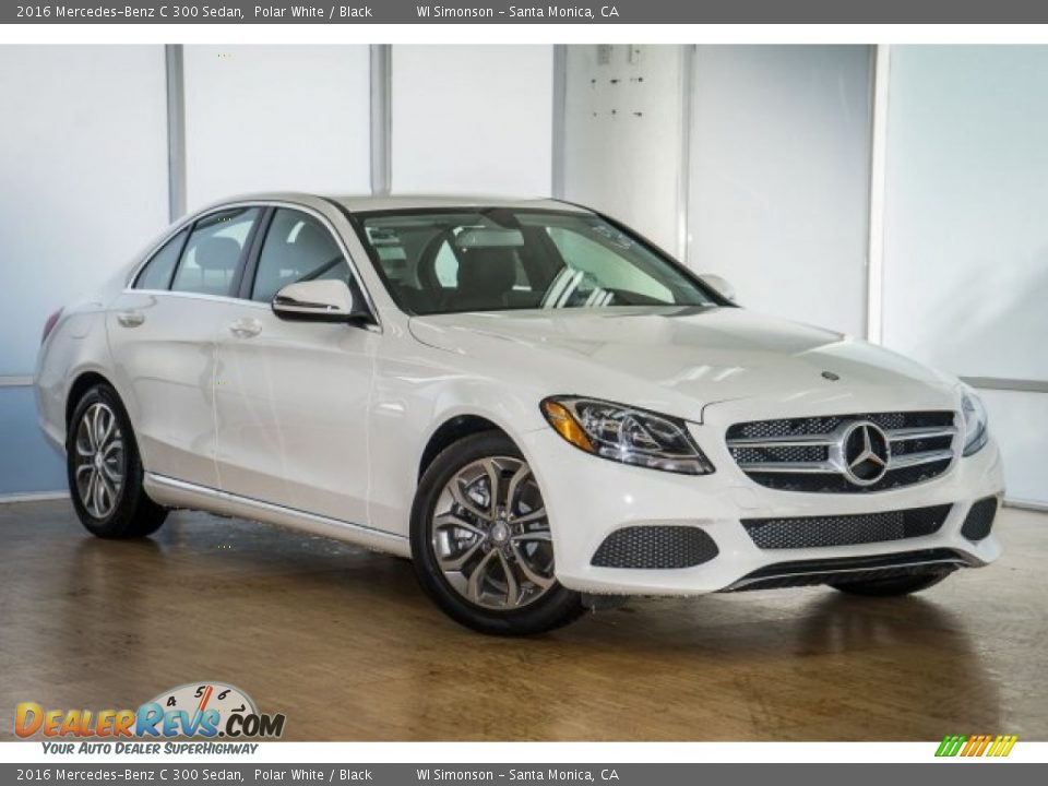 2016 Mercedes-Benz C 300 Sedan Polar White / Black Photo #12