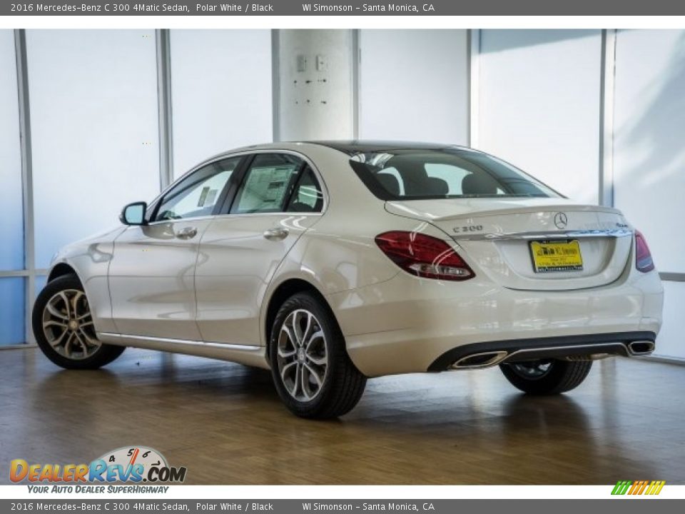 2016 Mercedes-Benz C 300 4Matic Sedan Polar White / Black Photo #3