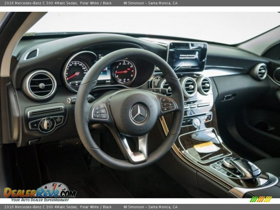 2016 Mercedes-Benz C 300 4Matic Sedan Polar White / Black Photo #5