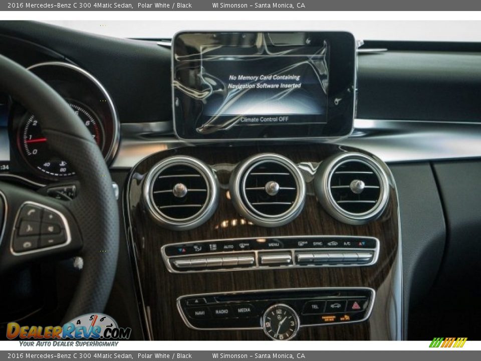 2016 Mercedes-Benz C 300 4Matic Sedan Polar White / Black Photo #8