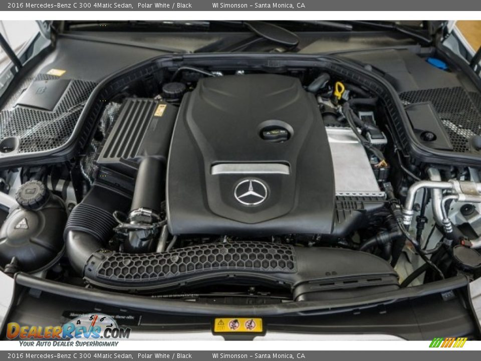 2016 Mercedes-Benz C 300 4Matic Sedan Polar White / Black Photo #9