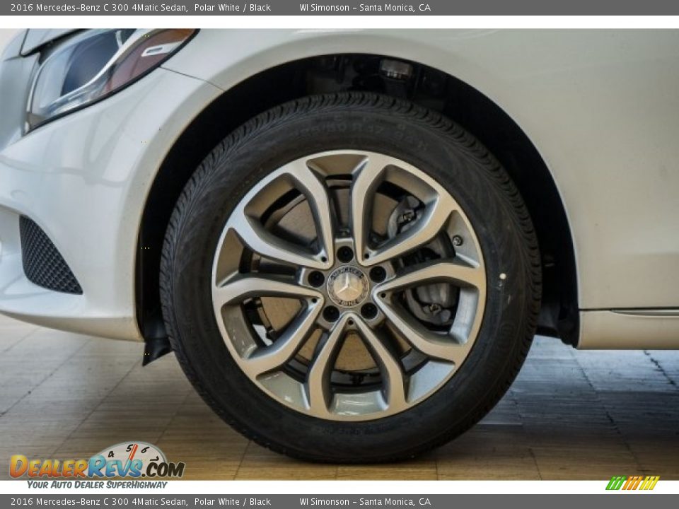 2016 Mercedes-Benz C 300 4Matic Sedan Polar White / Black Photo #10