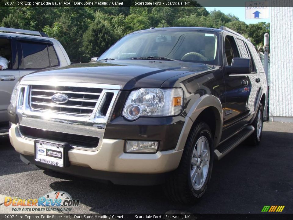 2007 Ford Explorer Eddie Bauer 4x4 Dark Stone Metallic / Camel Photo #1
