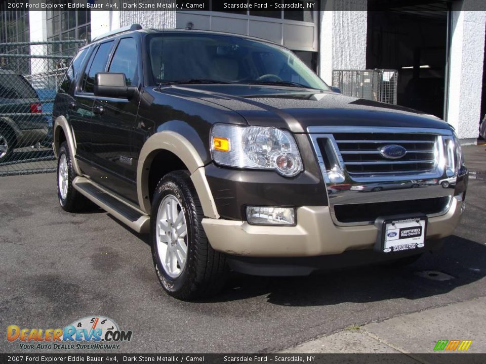 2007 Ford Explorer Eddie Bauer 4x4 Dark Stone Metallic / Camel Photo #3