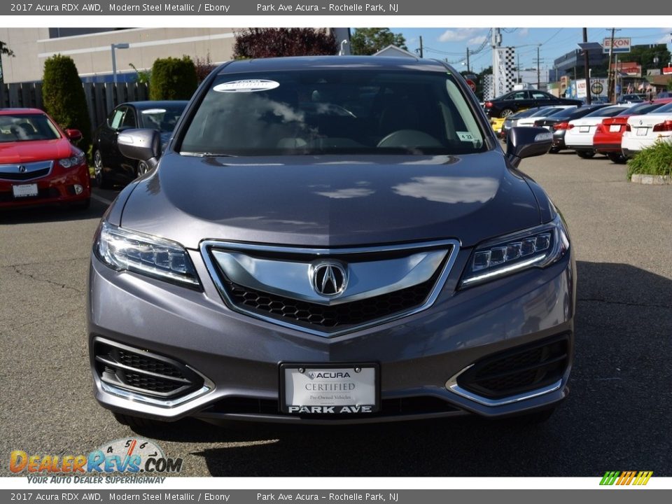 2017 Acura RDX AWD Modern Steel Metallic / Ebony Photo #8