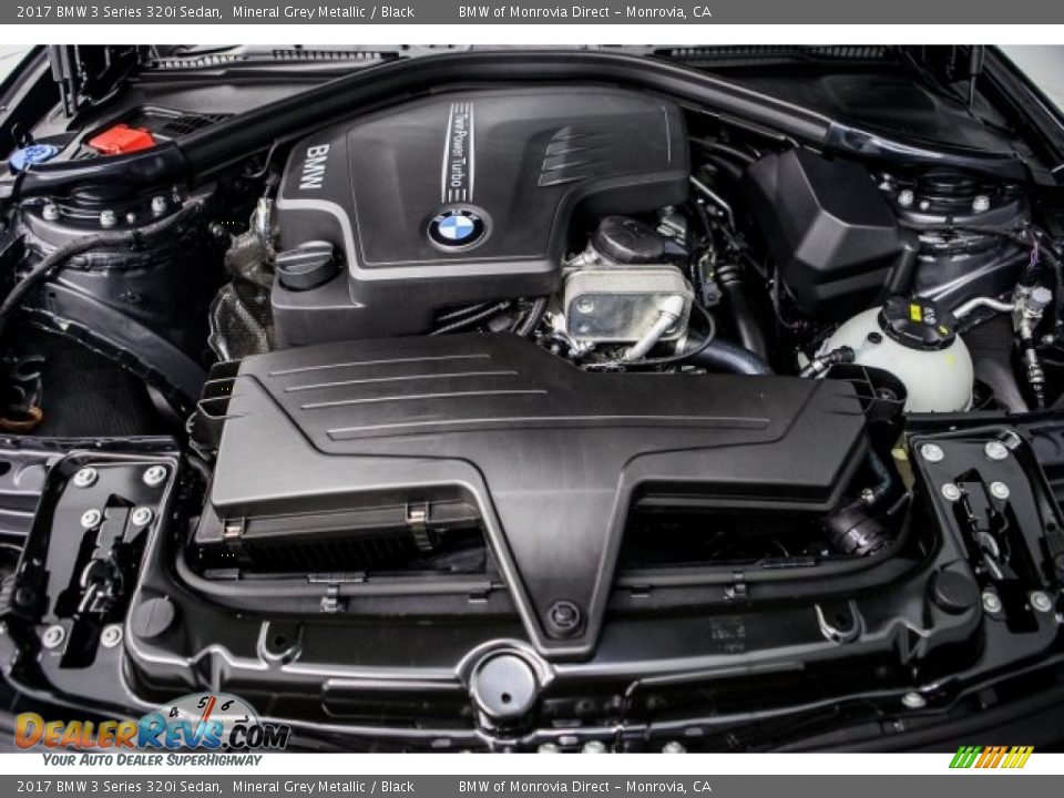 2017 BMW 3 Series 320i Sedan Mineral Grey Metallic / Black Photo #8