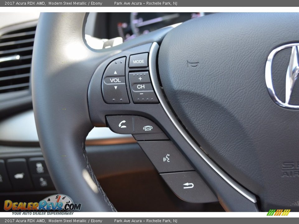 2017 Acura RDX AWD Modern Steel Metallic / Ebony Photo #19