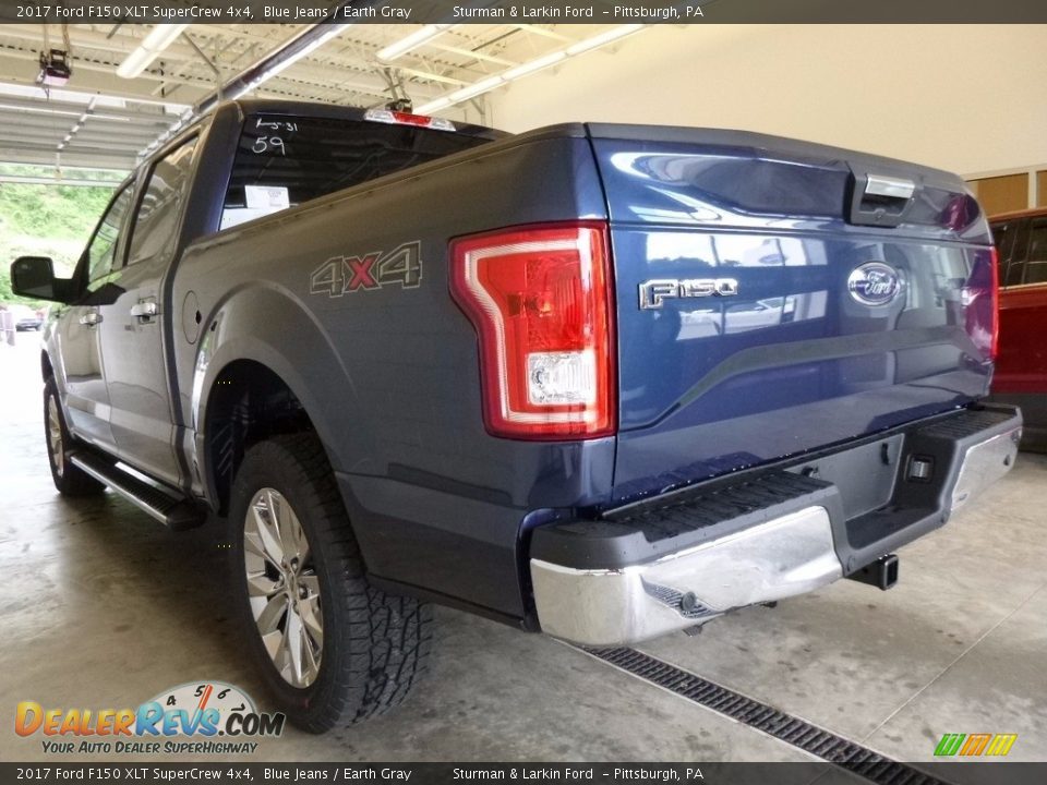 2017 Ford F150 XLT SuperCrew 4x4 Blue Jeans / Earth Gray Photo #3