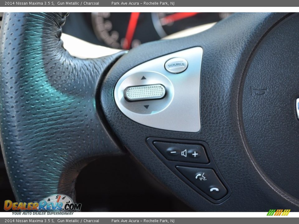 2014 Nissan Maxima 3.5 S Gun Metallic / Charcoal Photo #19