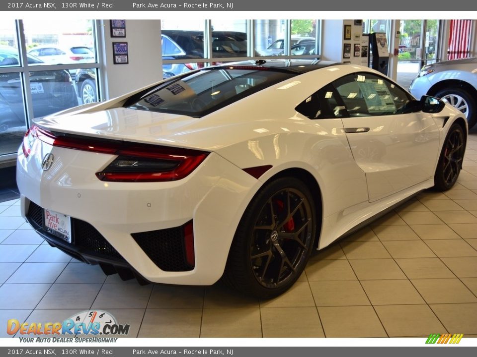 2017 Acura NSX 130R White / Red Photo #6