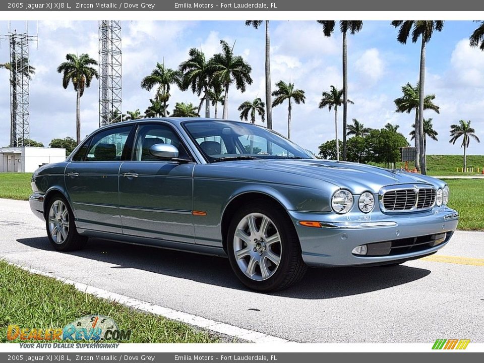 2005 Jaguar XJ XJ8 L Zircon Metallic / Dove Grey Photo #1