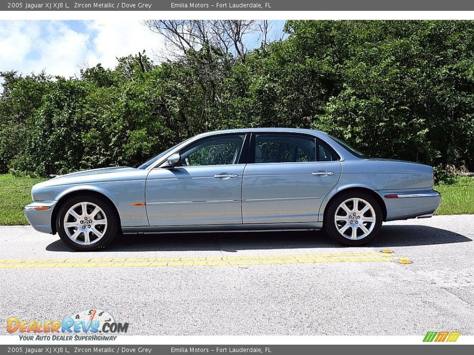 2005 Jaguar XJ XJ8 L Zircon Metallic / Dove Grey Photo #5