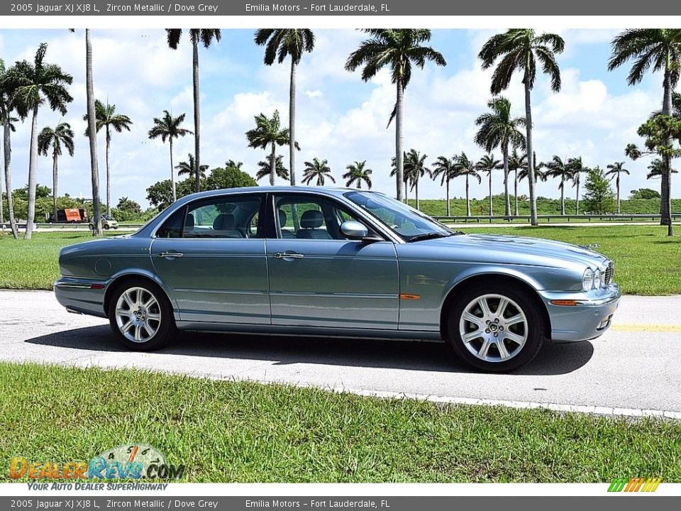 2005 Jaguar XJ XJ8 L Zircon Metallic / Dove Grey Photo #9