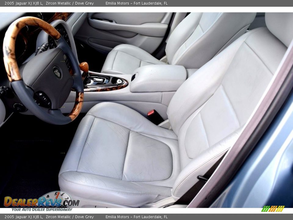 2005 Jaguar XJ XJ8 L Zircon Metallic / Dove Grey Photo #33