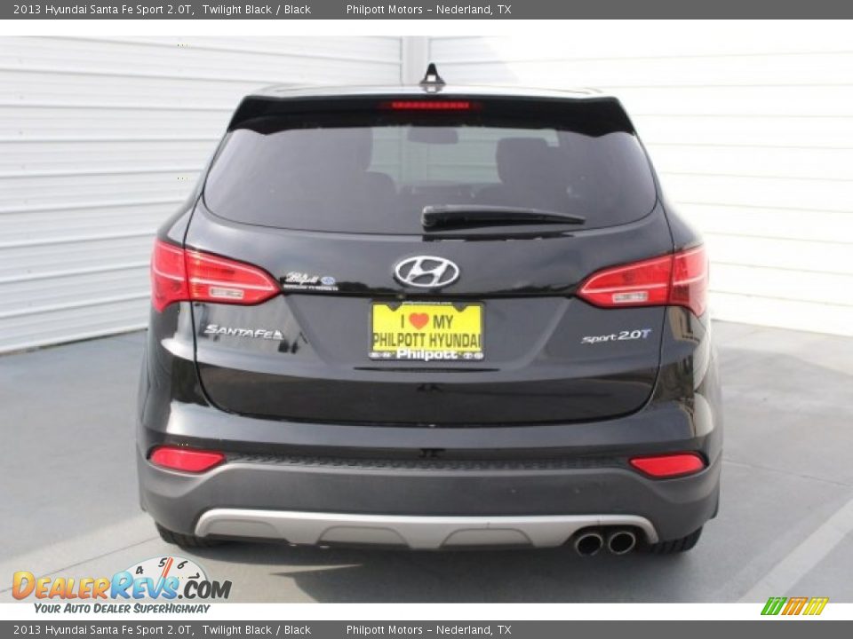 2013 Hyundai Santa Fe Sport 2.0T Twilight Black / Black Photo #8