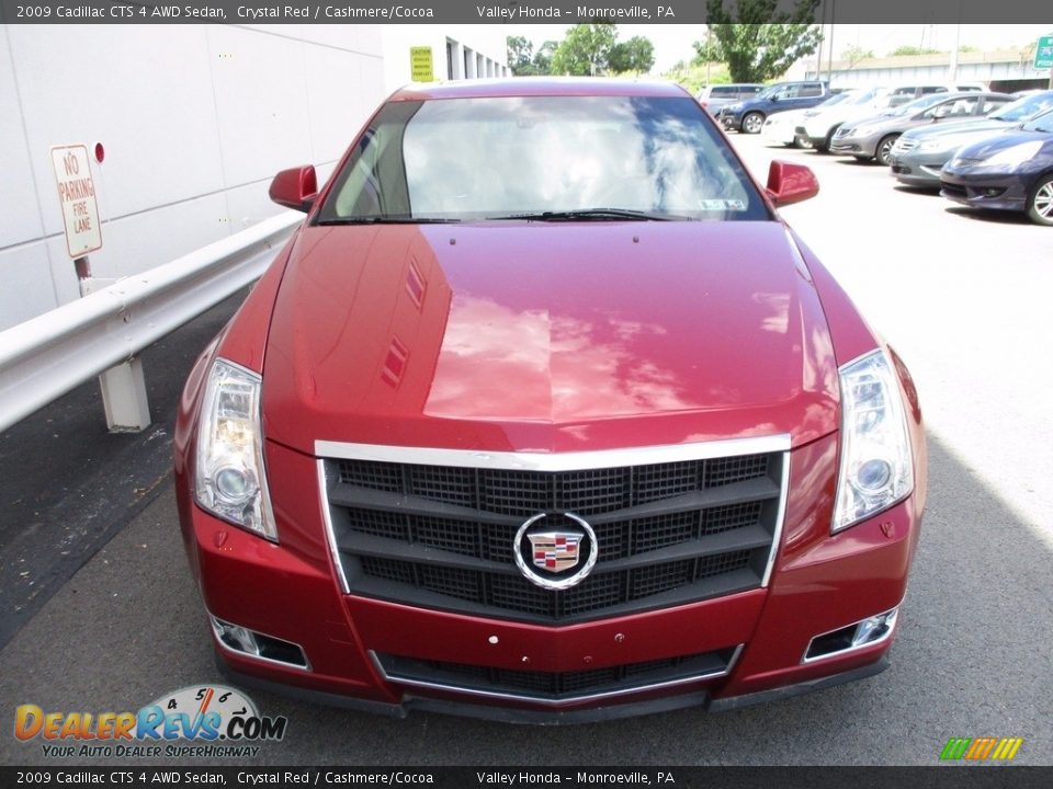 2009 Cadillac CTS 4 AWD Sedan Crystal Red / Cashmere/Cocoa Photo #8