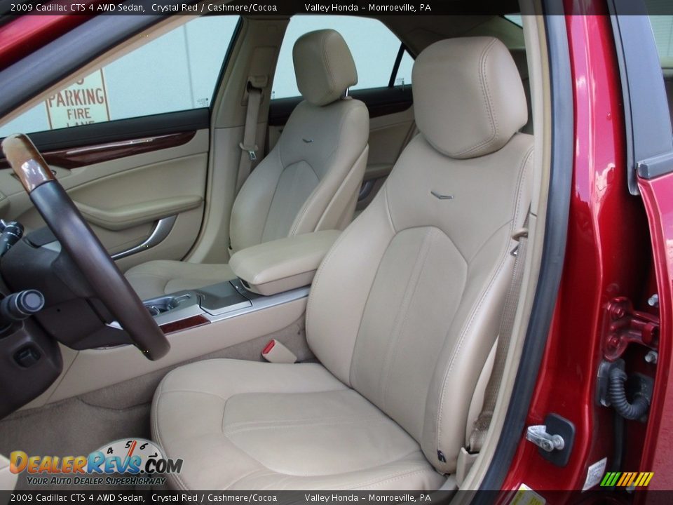 2009 Cadillac CTS 4 AWD Sedan Crystal Red / Cashmere/Cocoa Photo #12