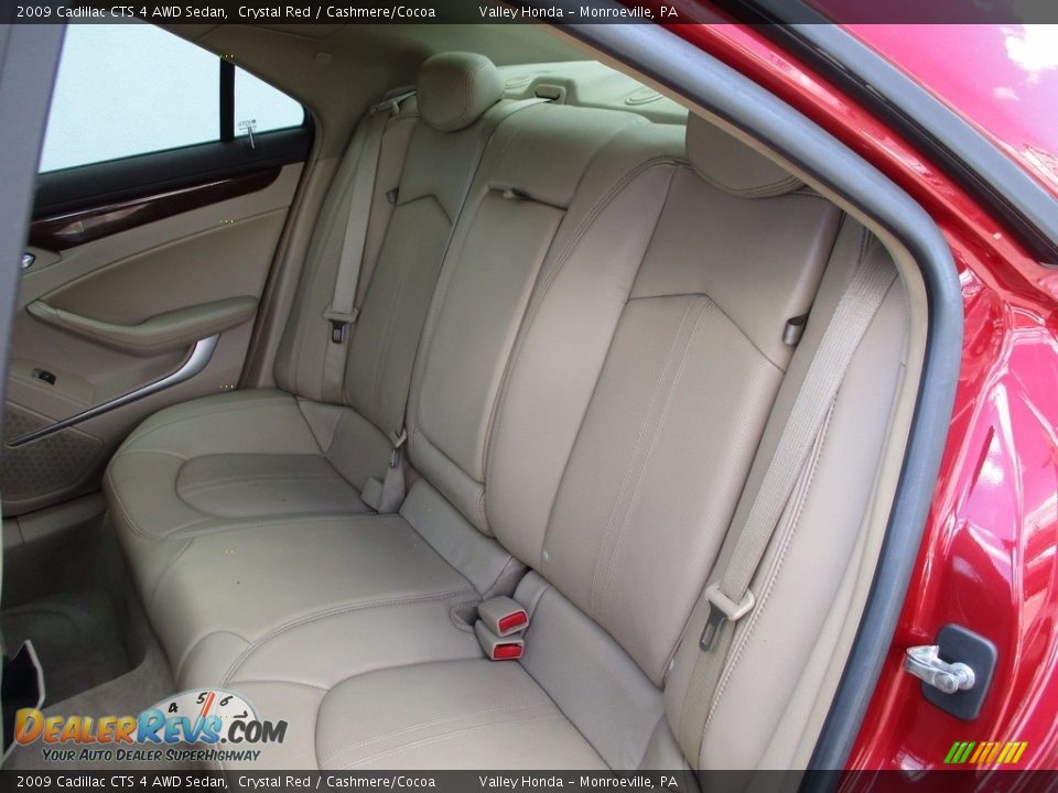 2009 Cadillac CTS 4 AWD Sedan Crystal Red / Cashmere/Cocoa Photo #13