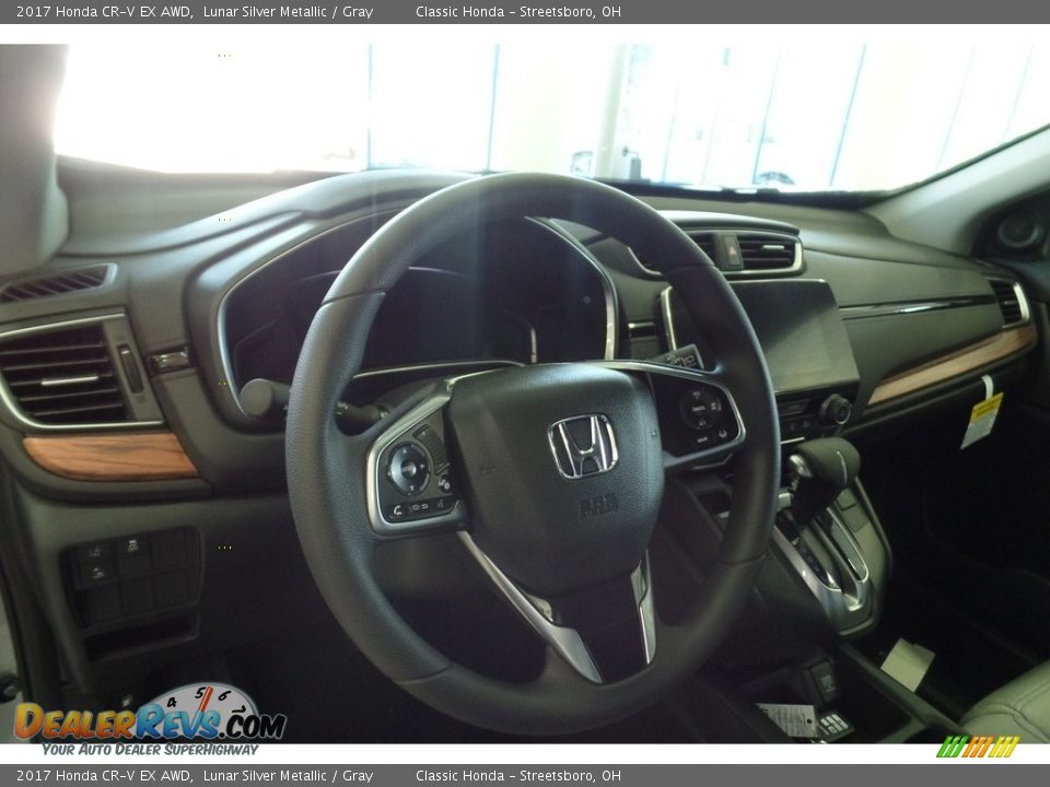 2017 Honda CR-V EX AWD Lunar Silver Metallic / Gray Photo #5