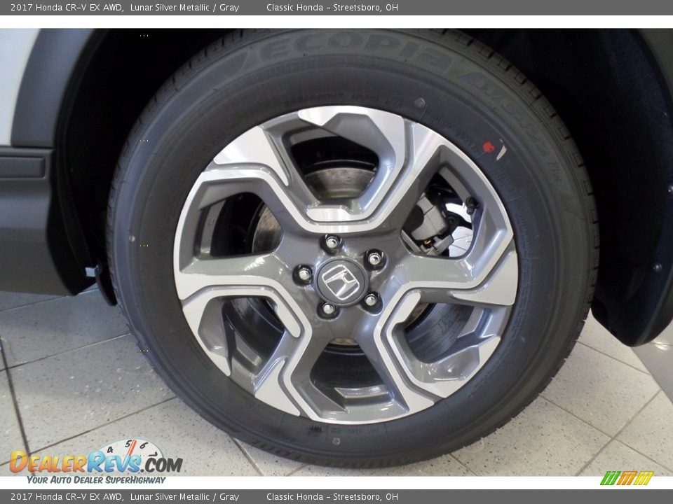 2017 Honda CR-V EX AWD Lunar Silver Metallic / Gray Photo #15