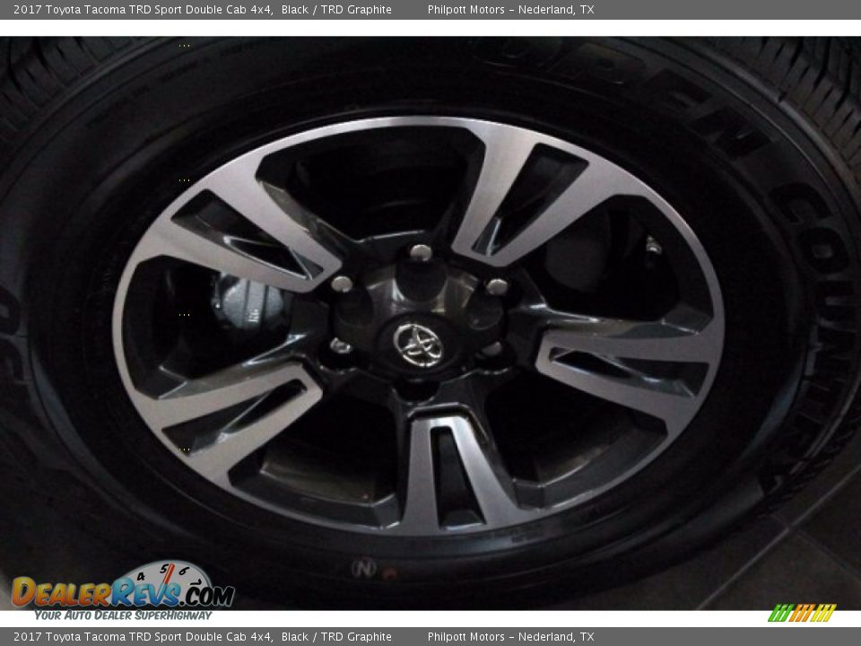 2017 Toyota Tacoma TRD Sport Double Cab 4x4 Black / TRD Graphite Photo #4