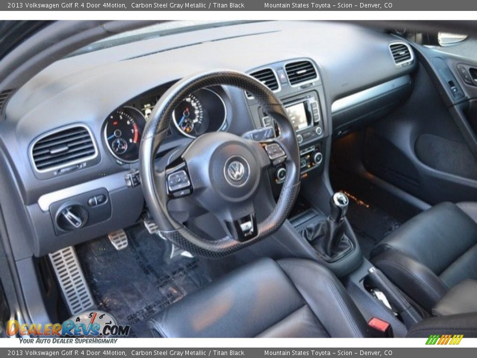 2013 Volkswagen Golf R 4 Door 4Motion Carbon Steel Gray Metallic / Titan Black Photo #10