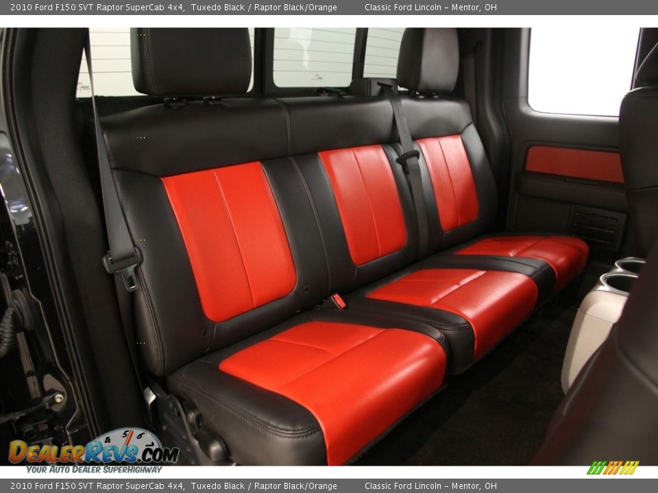 Rear Seat of 2010 Ford F150 SVT Raptor SuperCab 4x4 Photo #15