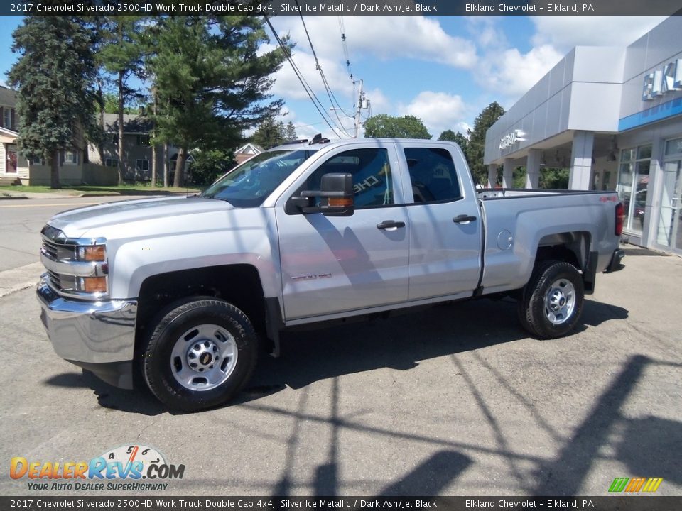 2017 Chevrolet Silverado 2500HD Work Truck Double Cab 4x4 Silver Ice Metallic / Dark Ash/Jet Black Photo #1