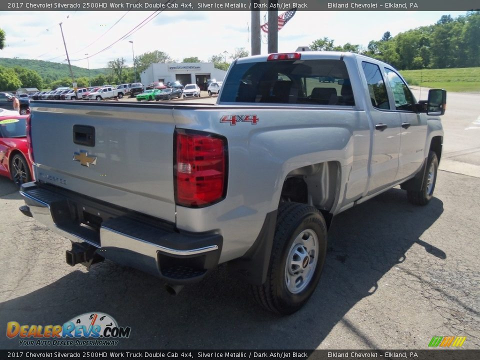 2017 Chevrolet Silverado 2500HD Work Truck Double Cab 4x4 Silver Ice Metallic / Dark Ash/Jet Black Photo #5