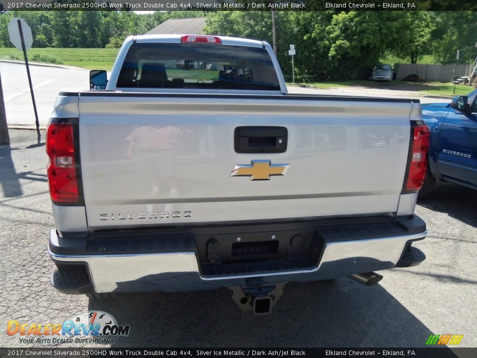 2017 Chevrolet Silverado 2500HD Work Truck Double Cab 4x4 Silver Ice Metallic / Dark Ash/Jet Black Photo #6