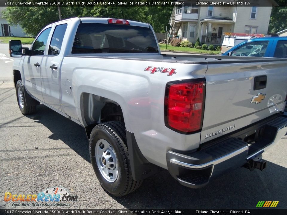 2017 Chevrolet Silverado 2500HD Work Truck Double Cab 4x4 Silver Ice Metallic / Dark Ash/Jet Black Photo #7