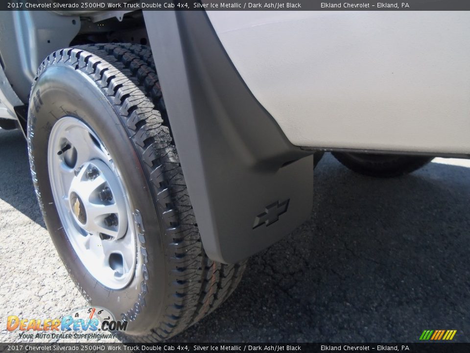 2017 Chevrolet Silverado 2500HD Work Truck Double Cab 4x4 Silver Ice Metallic / Dark Ash/Jet Black Photo #8