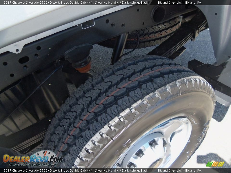 2017 Chevrolet Silverado 2500HD Work Truck Double Cab 4x4 Silver Ice Metallic / Dark Ash/Jet Black Photo #9